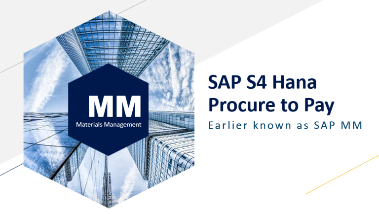 SAP S4 Hana – Sourcing & Procurement – Sanvidhi Tech